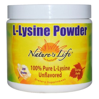 ON HAND, Nature's Life, L-Lysine Powder, Unflavored, 200 g
