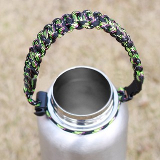Paracord Water Bottle Handle Ring Rope Carrier Strap for Backpackers Hiker (4)