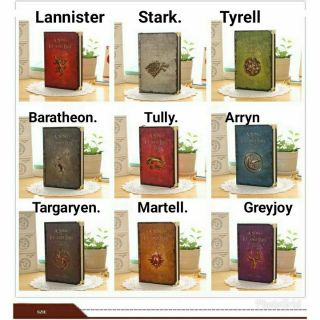 Game Of Thrones Stylish Notebook Journal style All Houses (2)