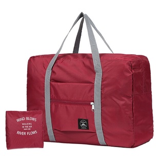 travel bag∈Soul Mates Portable Foldable Trolley Case Storage Bag Travel Business Trip One Shoulder H