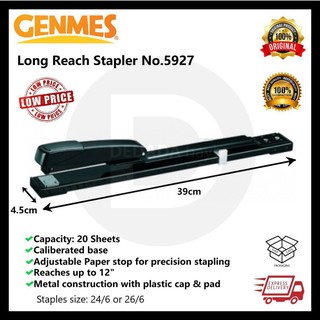 [Shop Malaysia] Genmes Long Reach Stapler No.5927 kZJm