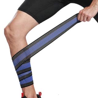 1PCS 100*8cm Elastic Bandage Calf Compression Sleeve Leg Support Strap Wraps