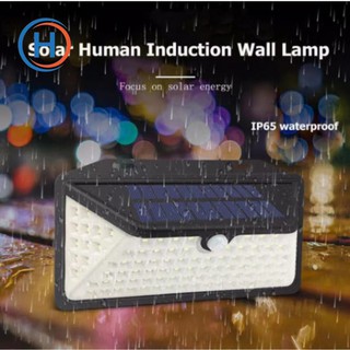 HEKKAW LED Solar Wall Lamp Intelligent Light Control Human Body Induction Motion Sensor Lamp