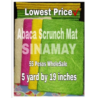 Abaca Scrunch Mat (5 yard by 19 inch)