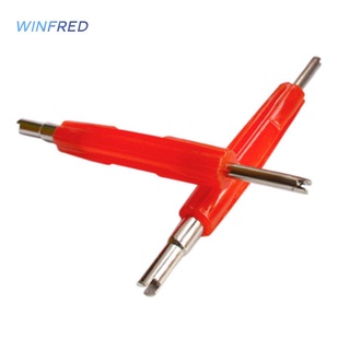 (Ready New-winf)Car Dual Head Stainless Steel Tire A/C Valve Stem Core Remover Repair Tool