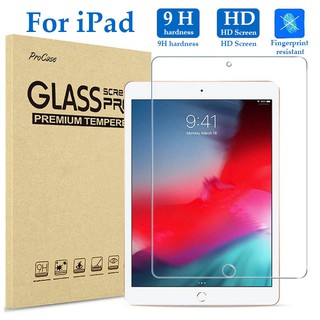 iPad Tempered Glass Screen Protector For 9.7 iPad 2017/2018 Air1 Air2 Air3 10.2 iPad 7th Gen Mini 1/2/3/4/5 Pro 9.7 Pro 10.5 Pro 11 2018/2020