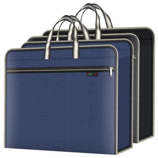 Briefcase file bag zipper handbag large capacity custom waterproof office A4 business file bag logo