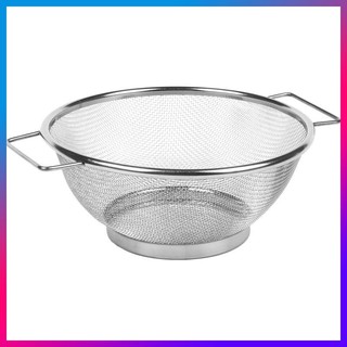 [Available] ❖Stainless Steel Fine Mesh Strainer Bowl Drainer Vegetable Sieve Colander Sifter