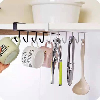 BigTin Kitchen Metal Hook Cupboard Mug Holder Shelf Mug Hooks Rack Hanger Coffee Cup Storage Holder
