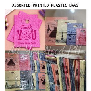 AYPH Assorted Printed Plastic Bags Thank You Loot Bags