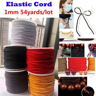 1.0mm 54yards/lot High-Elastic Round Elastic Band Rubber Band Elastic Cord Diy Sewing Accessories