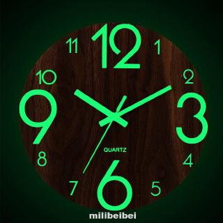 Easy To Read Office Practical Battery Operated Living Room Arabic Number Luminous Wall Clock (1)