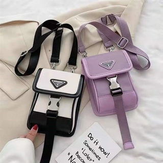 2021 new P letter retro nylon shoulder bag ins trend big fashion messenger small bag female