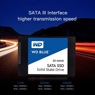Ss❥Western Digital WD SSD BLUE 250GB 500GB 1TB Desktop 2.5 inch SATA III HDD Hard Disk HD SSD PC (3)