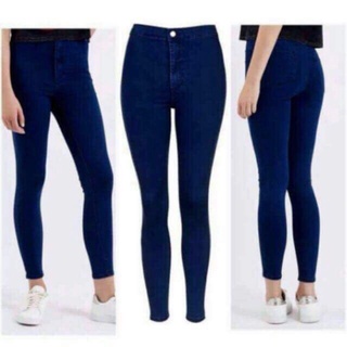 Women Pants Explosion High Waist Fashionable Stretchable Skinny Jeans COD