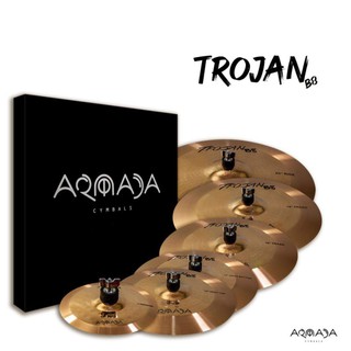 Armada Trojan B8 Brass Cymbal 6pcs Set with Free Drumstick and Cymbals Bag