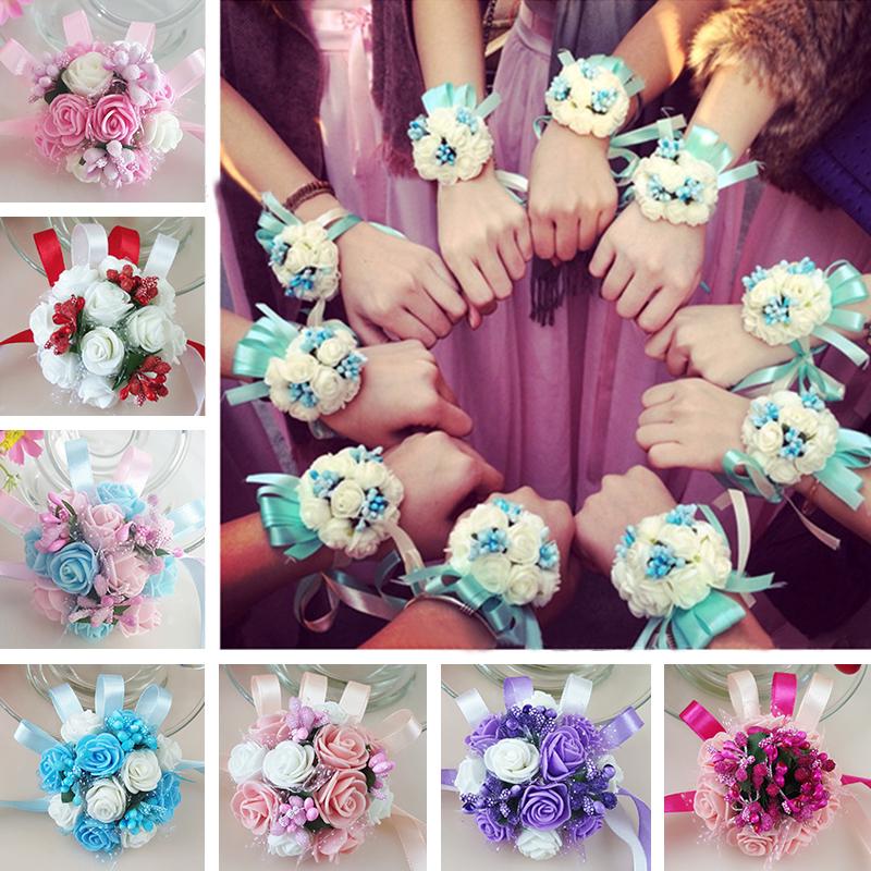 Korean bubble wrist flower Bridesmaid wedding supplies (1)