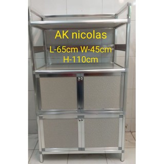 aluminum rack with cabinet