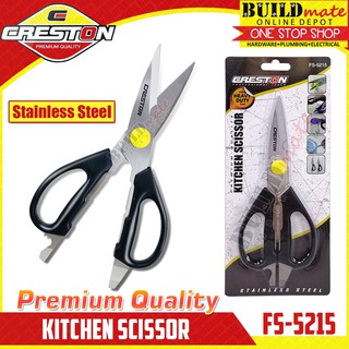 Ready Stock/❅♟CRESTON Premium Quality Kitchen Scissor Stainless Scissor HD FS-5215