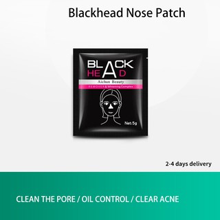 10pcs BlackHead Remover Whitehead Remover Deep Cleansing Bamboo Charcoal Black Mask SOSe
