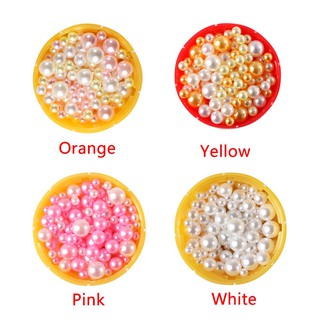 2.5-5mm Mix Rainbow Color Imitation Pearl Beads no hole DIY (2)