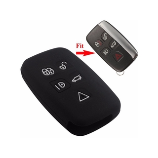 Button Remote Cover Car Silicone Key Case For Land Rover Range Sport Bla