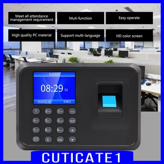 [CUTICATE1] Wireless Network Biometric Fingerprint Time Attendance Machine 2.4inch Screen