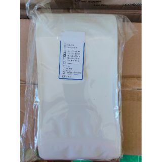 White Stand Up Pouch with Window Resealable 100pcs