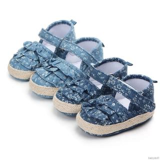 BBDoll Summer Baby Girl Soft Sole Anti-slip Flower Pattern Crib Shoes First Walkers Walking Shoes