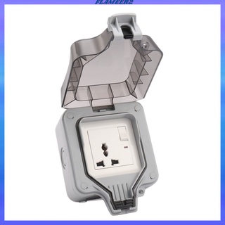 [FLAMEER2] Outdoor Wall Socket Outlet Electrical Supplies Switch Socket for Outdoor
