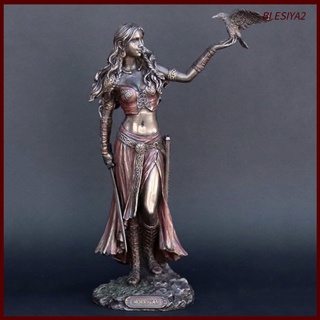 [BLESIYA2]Celtic Goddess of Battle Statue Resin Art Morrigan Figurine Bookcase Decor