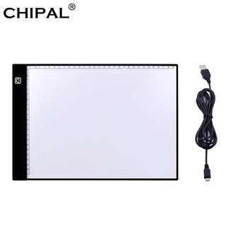 CHIPAL Digital Graphics Tablet A4 Drawing Tablet LED Light Box Pad Electronic USB Tracing Art Copy