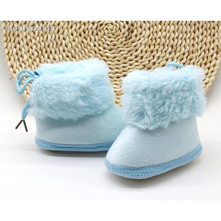 ❂▧New Baby Girl Snow Boots Winter Soft Lovely Booties Snow Boots Infant Toddler Newborn Warm Shoes T