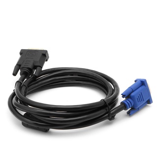 DVI-I Dual Link (24+5) Male to VGA Male Video Cable Cord For PC Monitor 6-26FT X3UD