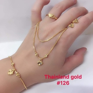 EC Thailand Gold Jewelry Set of 4in1 EC#126gold