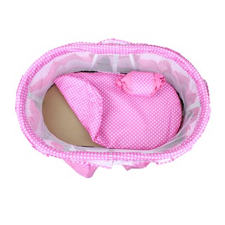 BBA 601 HaoBao Baby Cradle Bed Crib Rocker Bed with Storage Basket (3)