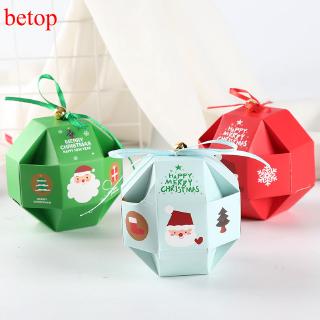 Hot New 10pcs/set Merry Christmas Candy Box Bag Christmas Tree Gift Box Paper Box Gift Bag