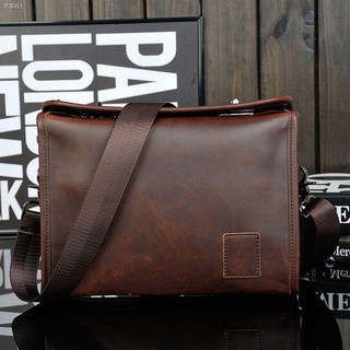 KAKA new products❀Men Leather Messenger Briefcase Laptop Shoulder Crossbody Bag Business Handbag CO (1)