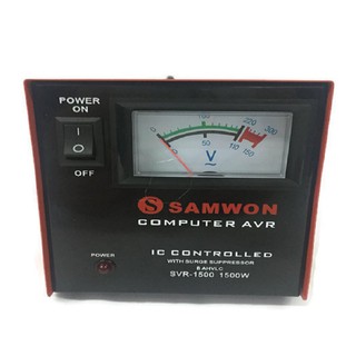 Samwon SVR-1500 Computer Automatic Voltage Regulator (Red) Clearance Sale (1)