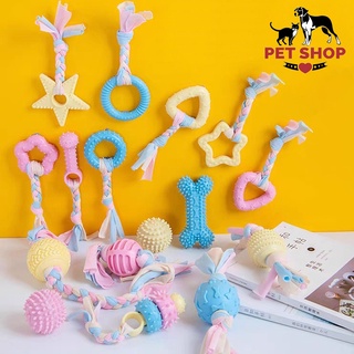 Dog Toys Clean Teeth Pet Toys Puppy Cats Chew Toys For Dogs Resistant To Bite Bone Molar Thorn