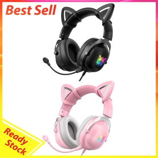 ONIKUMA X11 Gaming Headset Cat Ears Headphones with Microphone for Computer