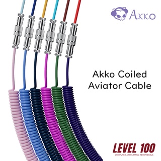Akko Coiled Aviator Cable for Mechanical Keyboard (USB Type-A to Type-C)
