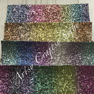 Gradient Chunky Glittered Sheets