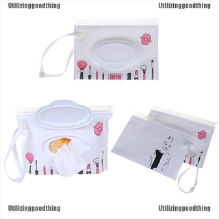 ✲COD✲【Ready Stock】 1PC Clean wipes carrying case wet wipes bag cosmetic wipe easy-carry pouch bag (1)