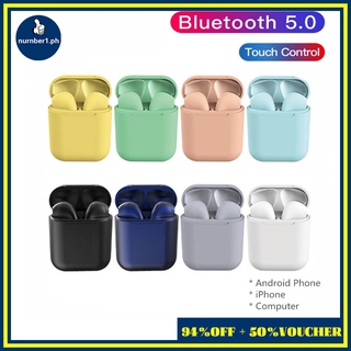 (COD) 9 Colors TWS Bluetooth Earphone i12 inPodTouch Airpod Key Wireless Headphone Earbuds Sports Headsets For iPhone Xiaomi Smart Phone Android Phone No Retail Box