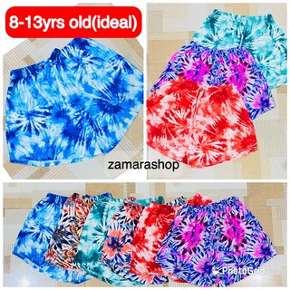 Tie Dye Shorts for 8-13 years old Summer Short alangan size assorted
