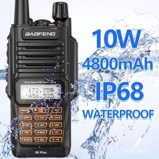 Baofeng UV-9R Plus 10W IP68 Waterproof Dual Band 136-174/400-520MHz Ham Radio BF-UV9R Walkie Talkie