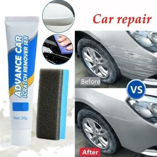 Upgrade In 2021 New!!! New Advanced Car Scratch Remover Repair Agent Wax Car Polishing Wax 30ml Retreading Refurbishing Cleaner Tools With Sponge