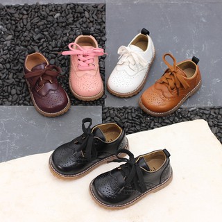 child genuine leather toddler shoe boy girl loafer oxford (1)