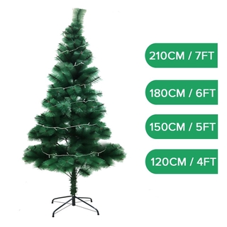 Christmas Tree 7ft/6ft/5ft/4ft Metal Stand (Green)